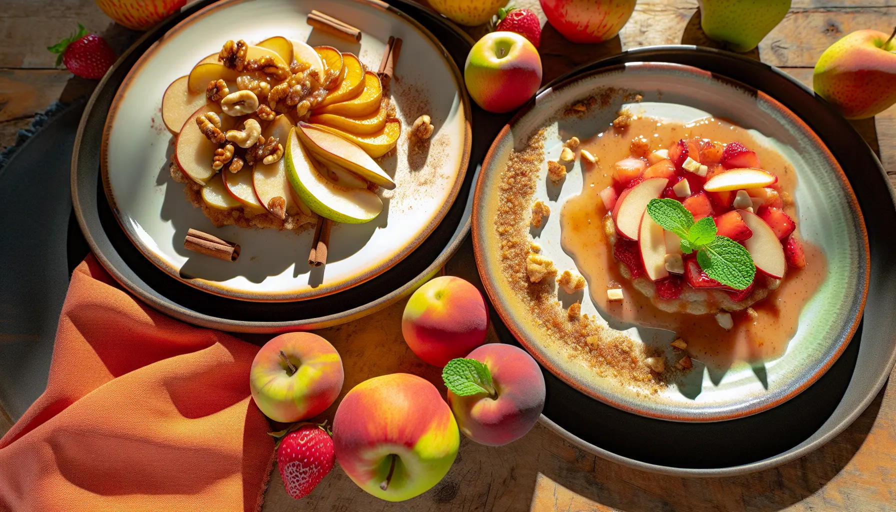 Sæsonens frugter i dessert: Efterår vs. sommer